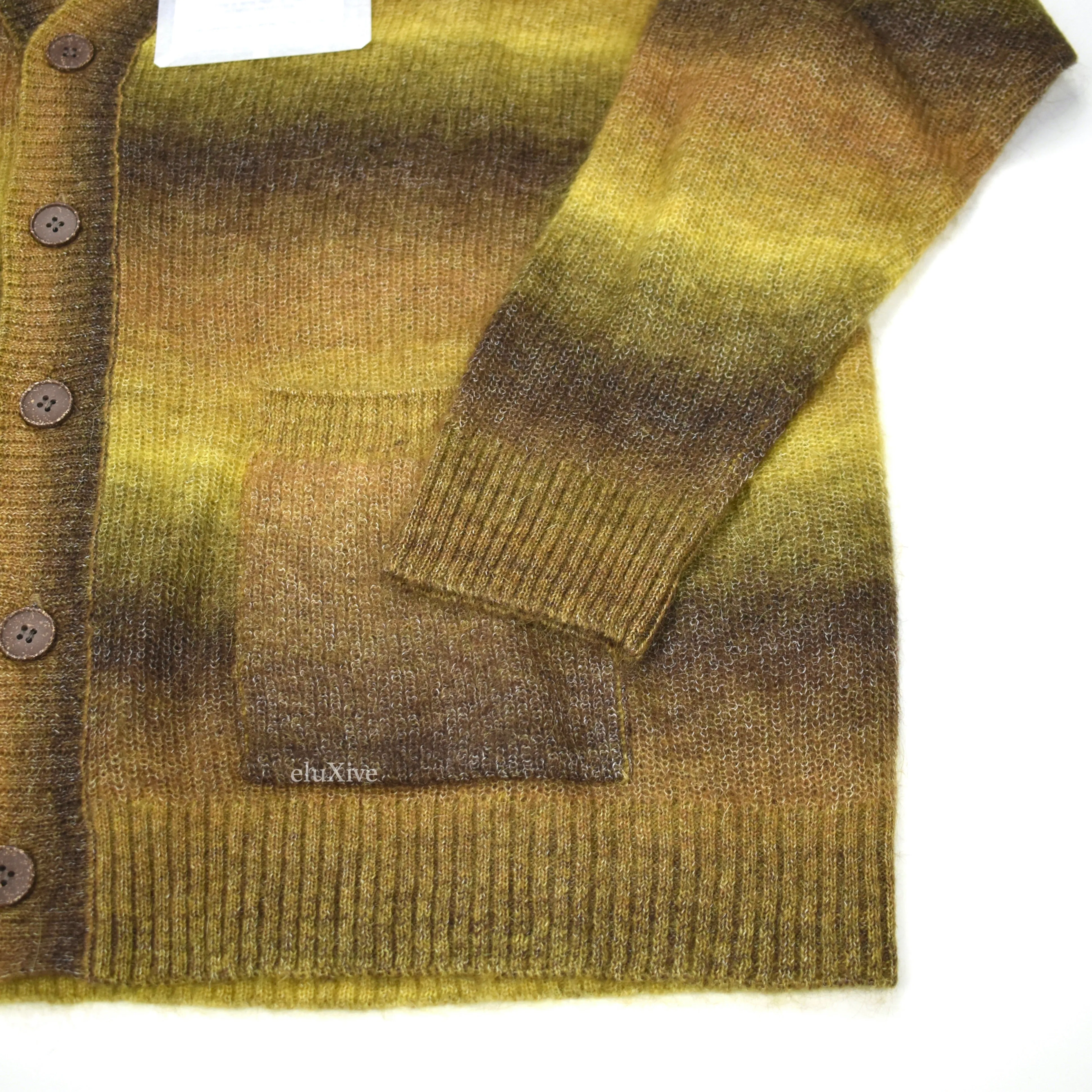 Alexander McQueen - McQ Brown Oversized Mohair Cardigan